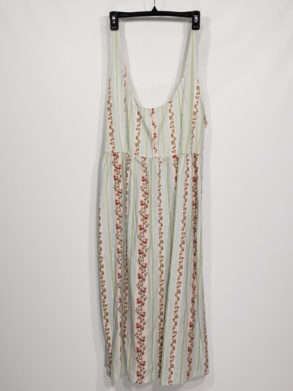 We Wore What Striped Floral Sundress Juniors XL Festival Boho Cottagecore